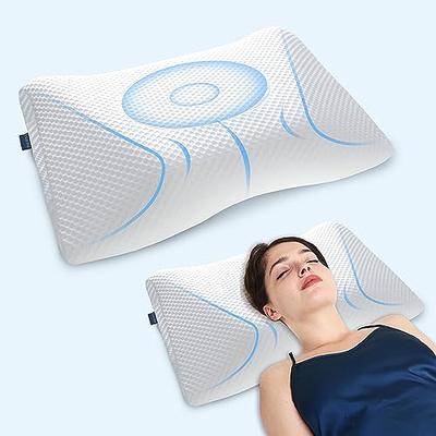 Bed Wedge Pillow – 2 Separate Memory Foam Incline Cushions, System for Legs, Knees and Back Support Pillow | Acid Reflux, Anti Snoring, Heartburn, Rea