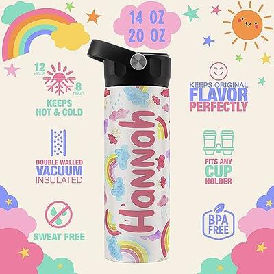 ARTSMADE Personalized Water Bottles for Kids w/Name, Custom Stainless Steel  School Sports Water Bottles - Vacuum Insulated,Ring Handle, Customized Boys  Girls Water Bottles (Name-Texture design) - Yahoo Shopping