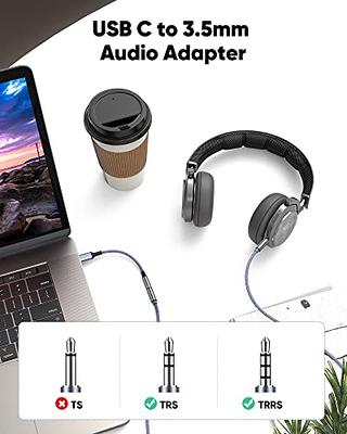 USB C to 3.5mm Headphone Jack Adapter, USB C to Aux Audio Dongle Cable Cord  Compatible with iPad Pro/Samsung Galaxy S23, S23+, S22, S21
