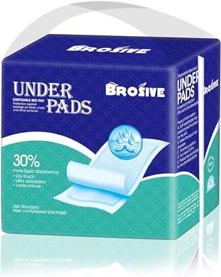 HappyNites Bed Pads for Seniors, Adults and Kids - 2 Pack with Handles,  36in X 52in, Washable, Water-Resistant, and Reusable - Bedwetting & Incontinence  Pads 2 Pack w/ Handles