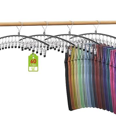 LAOYBLES Upgrade 9 Layers Pants Hangers Space Saving, Set of 4 Closet  Organizer for Jeans Trousers Skirts Scarf, Multi Purpose S-Type Hanger with  Hooks(White) - Yahoo Shopping