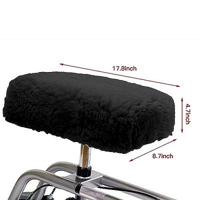 ISSYAUTO Knee Scooter Memory Foam - 3 Inch Thick Memory Foam Knee Pad and  Cover - Scooter Seat Cushion Fits Most Knee Walker Models,Black 