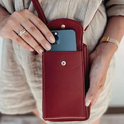 Cell Phone Bag, PU Leather Crossbody Cellphone Purse for Women