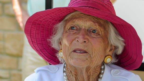 PHOTO: Barbara Bush visits during round 2 of the 2016 Champions Tour Insperity Invitational, The Woodlands Country Club, The Woodlands, Texas. ( Ken Murray/Icon Sportswire via AP)