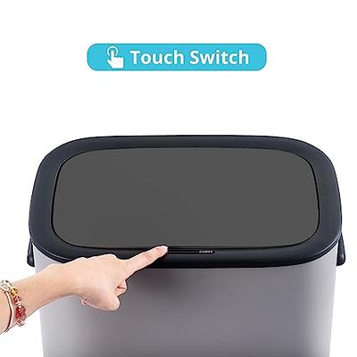 Anborry Bathroom Automatic Trash Can 2 Pack 2.2 Gallon Touchless Motion  Sensor Small Slim Garbage Can with Lid Smart Electric Narrow Waterproof  Garbage Bin for Bedroom Office Kitchen (Black) - Yahoo Shopping