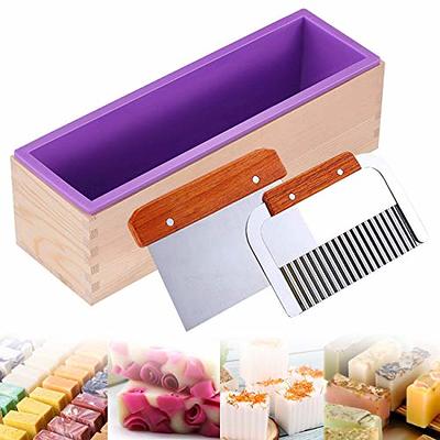 Wood & Silicone Loaf Soap Mold Set