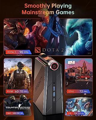 KAMRUI Ryzen Mini PC Gaming,32GB DDR5 Dual Channel 512GB SSD Mini Comp