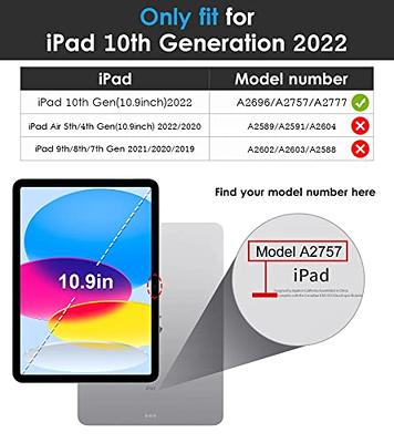 TiMOVO for iPad 10th Generation Case 2022, iPad 10 Case Slim Hard Back  Shell 10th Gen iPad Case Protective Smart Cover with Stand for iPad 10.9  inch