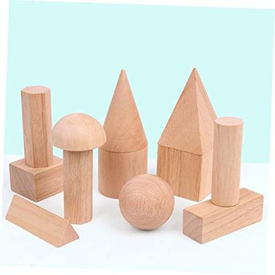 Alasum 12pcs Wood Toys Wooden Toys Wood Carving Blocks Wooden Geometry  Building Block Geometry Blocks Wooden - Yahoo Shopping