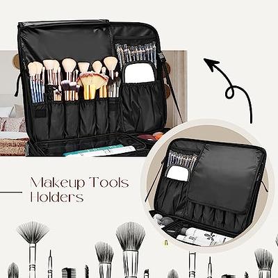 Large Makeup Train Case with 4 Clear Makeup Bags Set for Hairstylist –  Relavel