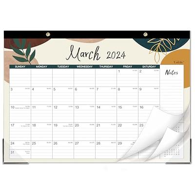 Deals！SDJMa Desk Calendar 2024-2025 Large 17 x 17 - 18 Month Zodiac Desk  Wall Calendar Jan 2024 - Jun 2025 Monthly Large, Big Office Home Calendar  Desktop Planning , Desk Calendar 2024 