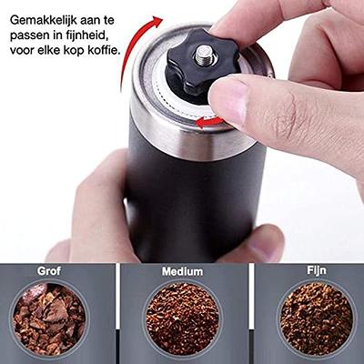 TOMEEM Electric Salt & Pepper Grinder Set (2 pcs) 6-Level Adjustable  Coarseness