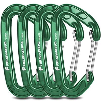 Carabiner-Heavy-Duty, 6 Pack 2.5\\u201d Small Carabiner-Clips with Strong  Spring-Stainless Steel Snap Hooks for Climbing Hiking Gym Keych?in and Dog