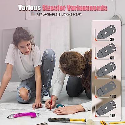 Caulking Tools-Silicone Sealant Finishing Tool Kit Caulk Grout Remover  Scraper(Stainless Steel Head) For Kitchen Bathroom And Window (3 in 1)  (10Pcs)