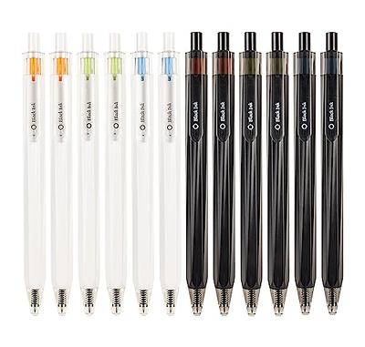 Qionew White Fine Point Metallic Gel Pen,Gel Pen Set for Artists with 0.8mm  Nibs,Archival Ink Pens,White highlight Pens for Black Paper
