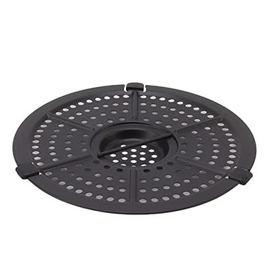 Air Fryer Replacement Parts Tray, Upgraded Round Grill Crisper Plate  Non-Stick Coating Air Fryer Accessories Rack