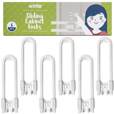 Child Safety Locks Bundle - 6-Pack Cabinet Locks and 12 Pack