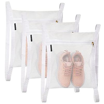 Mesh Laundry Bag, Melamine Sponge Honeycomb Laundry Net Zipper