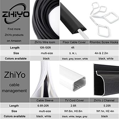 10 ft. 1/8 inch Split Wire Loom Conduit Polyethylene Tubing Black Color Sleeve Tube