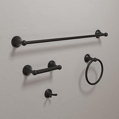 BGL Bathroom Hardware Set Brushed Nickel 4-Pieces Bathroom Towel Rack 24  Inches Adjustable Bathroom Accessories Set 