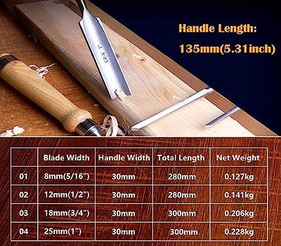 Chisel Set Woodworking Tools & Wood Carving Tools Sharp Chrome