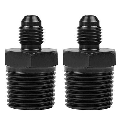 YSIL 6AN Male Flare to 6AN Female Swivel with 1/8 NPT Gauge Port Fuel  Pressure Take off Hose Fitting Adapter Aluminum Black 2PCS - Yahoo Shopping