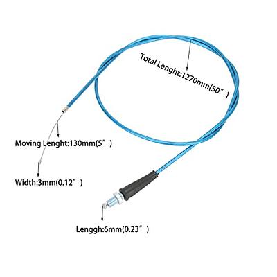  YOXUFA 50 inch Throttle Cable for Predator 79cc 97cc 196cc  212cc 2.5hp Baja Doodle Bug Racer DB30 Warrior Heat MB200 Coleman CT100U  CT200U CT200U-EX Motovox MBX10 Monster Moto MMB80 Mini Bike