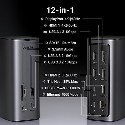 Ugreen Revodok 7-in-1 USB-C Hub, 4K HDMI, 5Gbps USB-C & USB-A Data