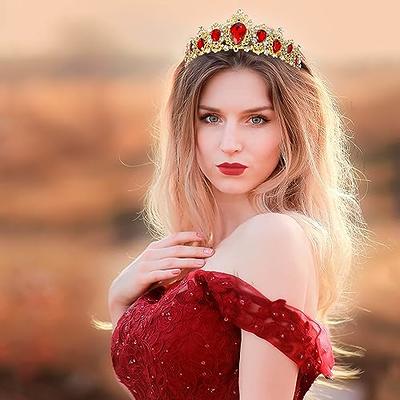 Chanaco Red Crown Tiaras for Women Queen of Hearts Crown Rhinestone  Princess Tiara Headband Crystal Gothic Crowns for Women Headpiece  Accessories for Halloween Costume Wedding Birthday - Yahoo Shopping