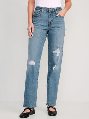 High-Waisted OG Loose Cotton-Hemp Blend Jeans for Women, Old Navy