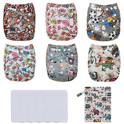 Momcozy Diapers and Wipes Kit, Mini Size Resealable Package Disposable  Diapers Size 1(12 ct/Pack) and Water Wipes(60 ct/Pack), Bamboo Diapers