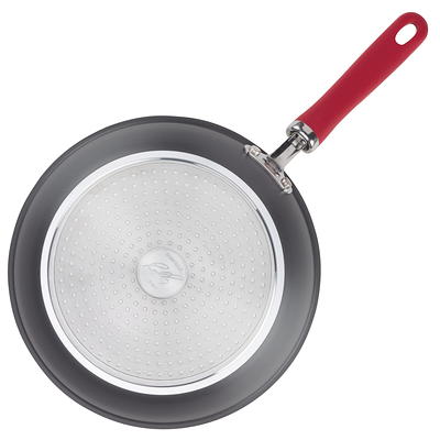 Rachael Ray Nonstick 3-Piece Bakeware Cookie Pan Set - Gray with Red Grips