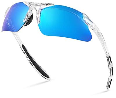 Amazon.com: BEACOOL Polarized Sports Sunglasses for Men Women Youth  Baseball Fishing Cycling Running Hiking Motorcycle Tac Glasses UV400  (GlossyBlack Blue) : Sports & Outdoors