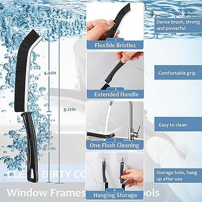 Window Groove Cleaning Brush, Hand-held Crevice Cleaner Tools, 3pcs 