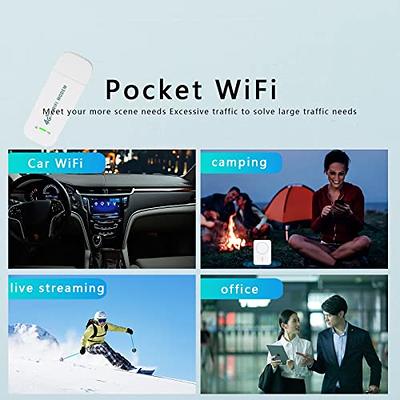  Unlocked 5G WiFi SIM Card Slot Portable WiFi Router 300Mbps LTE  USB WiFi Modem, 3200mAh Battery, Up to 10 Devices, for Travel, Outdoor Live  Streaming : Electronics