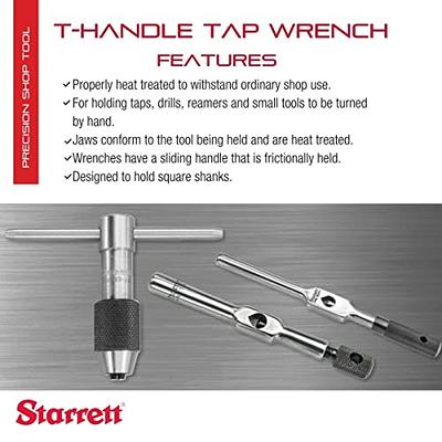 Starrett T-Handle Tap Wrench - Ideal for Holding Taps, Drills, Reamers and Small  Tools - 1/16-3/16 Capacity Tap Size, 2 Body Length, 1/16-5/32 Square  Shank - 93A - Yahoo Shopping