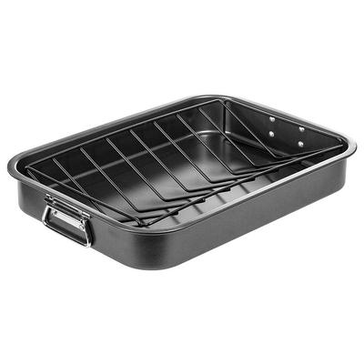 Kitchenatics Quarter Sheet Baking Pan with Rack for Roasting and Baking