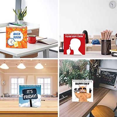 Funny Desk Signs 30 Different Fun and Flip-Over Messages for Office Gifts  Desk