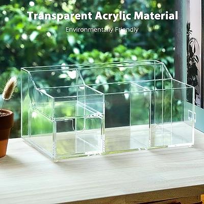 Acrylic Office Desk Organizer with Drawer, 9 Compartments, Clear All in One Office  Supplies and Cool Desk Accessories Organizer, Enhance Your Office Decor  Desktop Organizer (Clear) - Yahoo Shopping