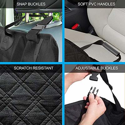 Hammock Backseat Protector Waterproof Scratchproof for Dogs Durable Against  Dirt & Pet Fur Nonslip Washable Pet Car Seat Cover + Seat Belt Leash