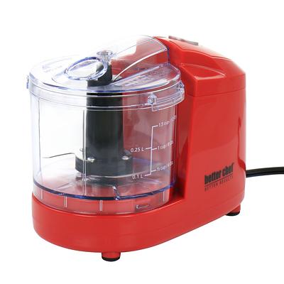 300W Electric Food Chopper 2L (8-Cup) Glass Bowl and 4 Sharp