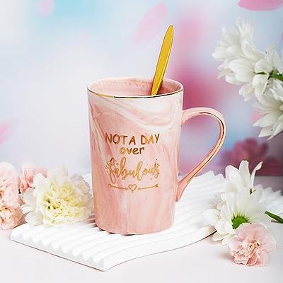 Birthday Gift Coffee Mug With Flower Set