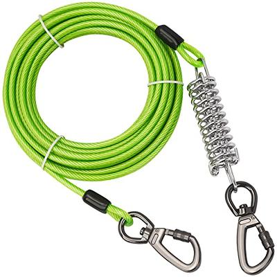 Dog Tie Out Cable,10/20/50/100/150 FT Dog Lead,Dog Runner for Yard