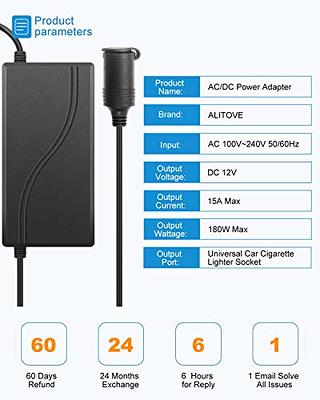  Suacopzar 12V 5A Car Power Adapter Female Car