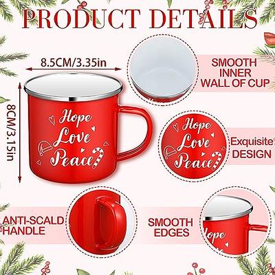 Uiifan12 Pcs Christmas Enamel Coffee Mugs Bulk 12 oz Hot Winter Holiday  Galvanized Steel Fall Coffee…See more Uiifan12 Pcs Christmas Enamel Coffee