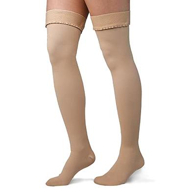 GLEMOSSLY Thigh High Medical Compression Stockings For Women & Men