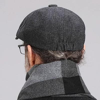 2Pack Adjustable Newsboy Hats for Men Flat Cap Mens Hungary