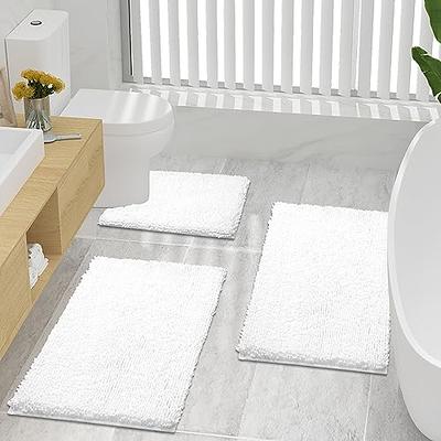 OLANLY Luxury Bathroom Rug Mat 70x24, Extra Soft and Absorbent Microfiber  Bath Rugs, Non-Slip Plush Shaggy Bath Carpet Runner, Machine Wash Dry, Bath