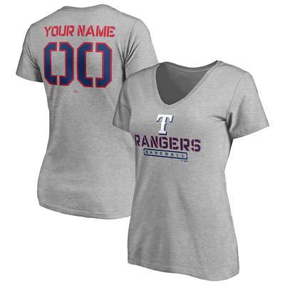 Texas Rangers Fanatics Branded Official Wordmark T-Shirt - Royal