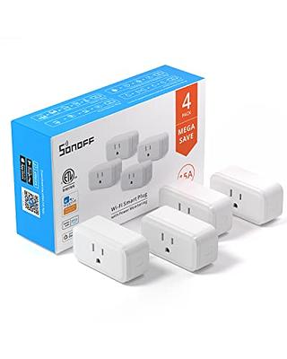 Aoycocr Alexa Smart Plugs - Mini Bluetooth WIFI Smart Socket Switch Works  With Alexa Echo Google Home, Remote Control Smart Outlet with Timer